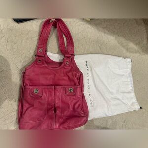 Marc by Marc Jacobs Fuchsia Leather Shoulder Bag